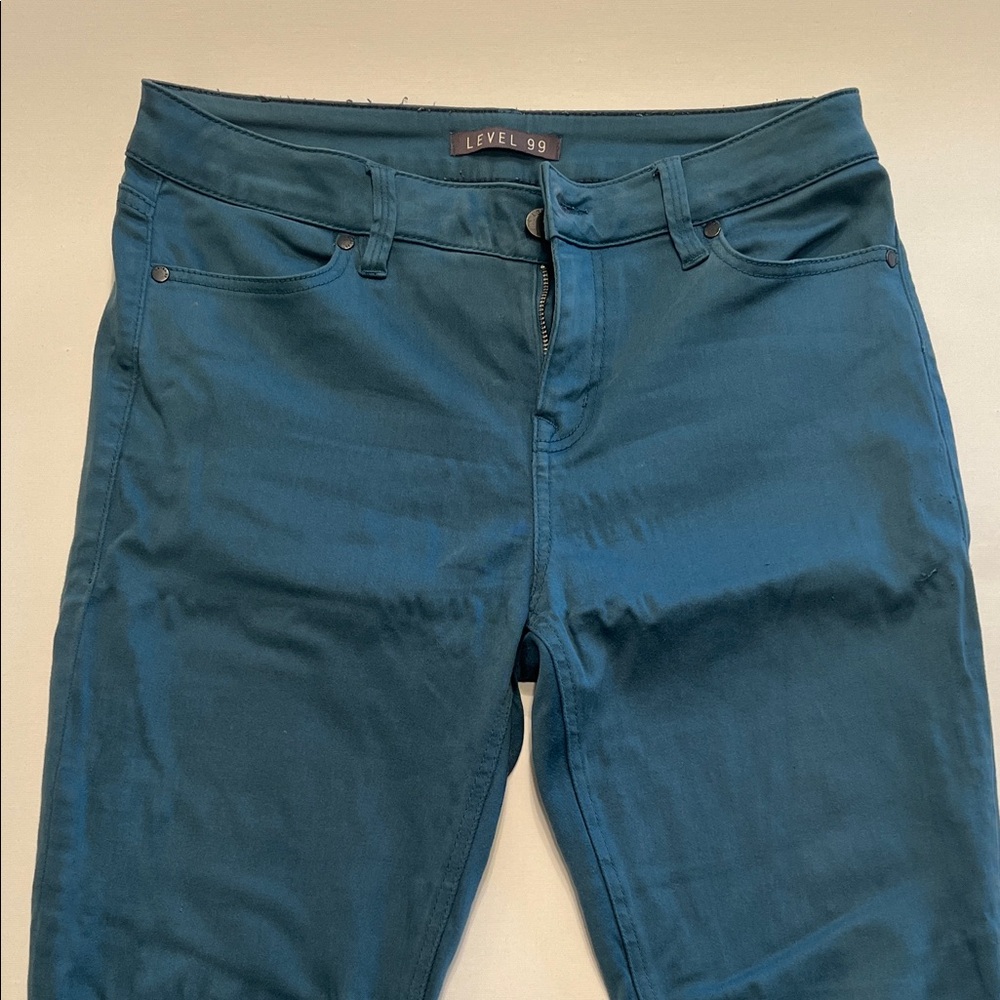 Level 99 Women's Teal Jeggings